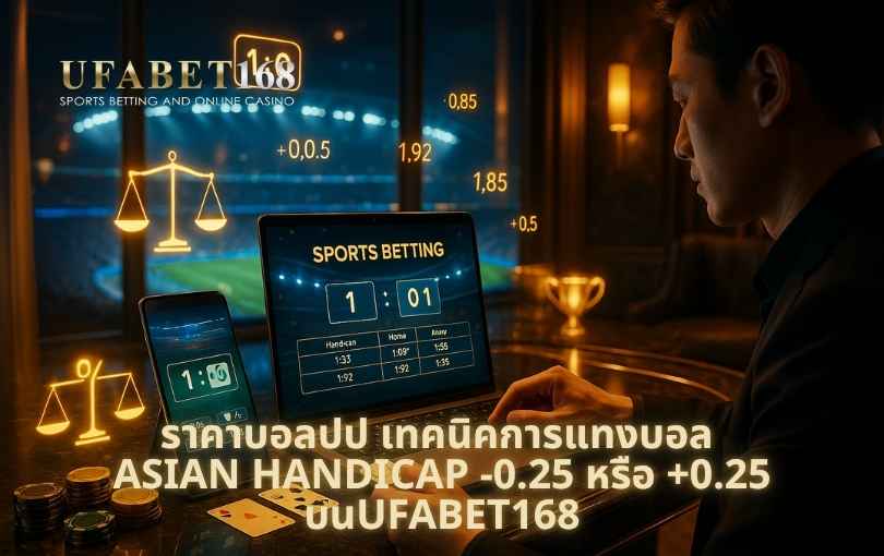 ราคาบอลปป เทคนิคการแทงบอล Asian Handicap -0.25 หรือ +0.25 บนUFABET168