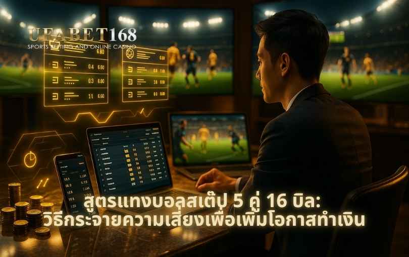 สูตรแทงบอลสเต๊ป 5 คู่ 16 บิล_ วิธีกระจายความเสี่ยงเพื่อเพิ่มโอกาสทำเงิน